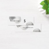 Grijze Waterverf Splash White Modern Price Label Mini Visitekaartjes (Bureau)