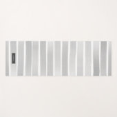 Grijze Waterverf Stripes  Yogamat (Voorkant (horizontaal))