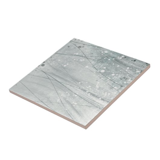 Grijze waterverf tegeltje (Zijkant)