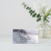 grijze waterverf tegen achtergrond visitekaartje (Staand voorkant)