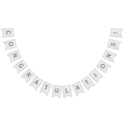 Grijze Waterverf visgraatbanner Vlaggetjes (Alle)