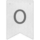 Grijze Waterverf visgraatbanner Vlaggetjes (Tweede vlag)