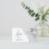 Grijze Waterverf Visitekaartje (Staand voorkant)