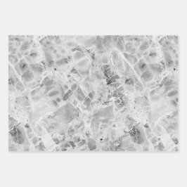 Grijze weelderige marmeren whirl inpakpapier velle