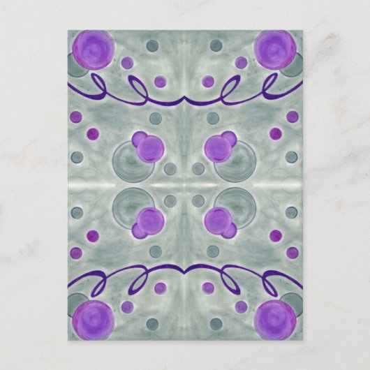 Grijze Wereldbollen Deken Briefkaart (Voorkant)