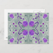 Grijze Wereldbollen Deken Briefkaart (Voorkant / Achterkant)