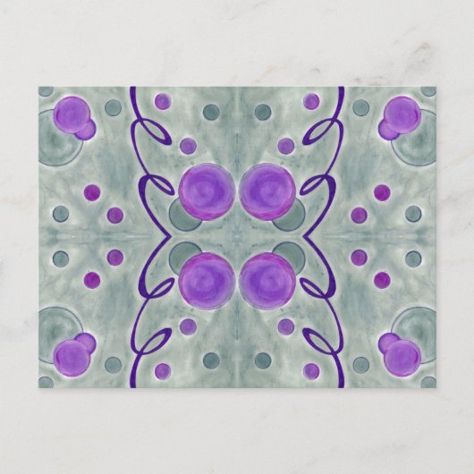 Grijze Wereldbollen Deken Briefkaart (Voorkant)