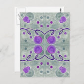 Grijze Wereldbollen Deken Briefkaart (Voorkant / Achterkant)