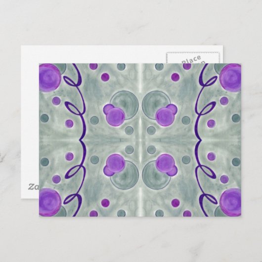 Grijze Wereldbollen Deken Briefkaart (Voorkant / Achterkant)