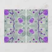 Grijze Wereldbollen Deken Briefkaart (Voorkant)