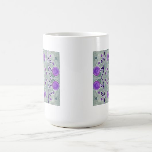 Grijze Wereldbollen Deken Mok (Center)