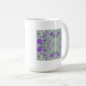 Grijze Wereldbollen Deken Mok (Voorkant rechts)