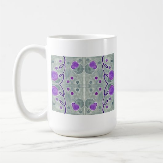 Grijze Wereldbollen Deken Mok (Links)