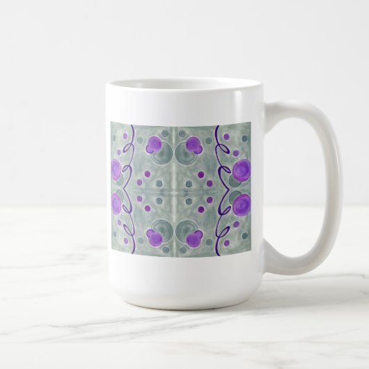 Grijze Wereldbollen Deken Mok (Rechts)