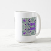 Grijze Wereldbollen Deken Mok (Voorkant rechts)