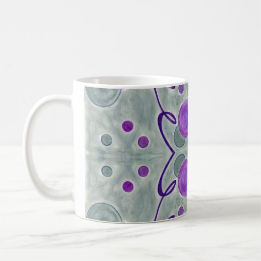 Grijze Wereldbollen Deken Mok (Links)