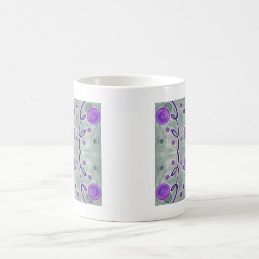 Grijze Wereldbollen Deken Mok (Center)