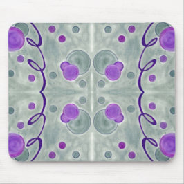 Grijze Wereldbollen Deken Mousepad Muismat