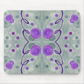 Grijze Wereldbollen Deken Mousepad Muismat (Voorkant)