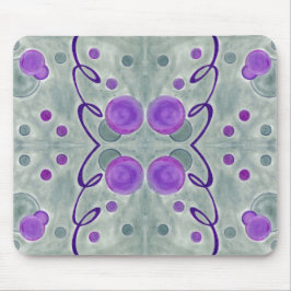 Grijze Wereldbollen Deken Mousepad Muismat