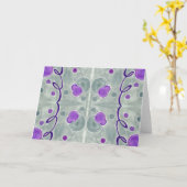 Grijze Wereldbollen Deken Wenskaart Kaart (Gele Bloem)