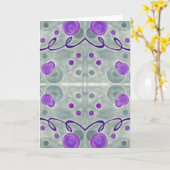 Grijze Wereldbollen Deken Wenskaart Kaart (Gele Bloem)