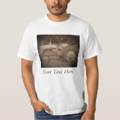 grijze wiet-gisttrekker met foto sepia t-shirt (Voorkant)
