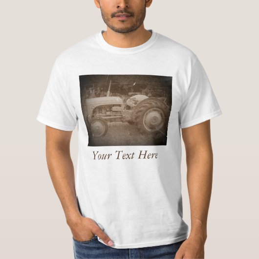 grijze wiet-gisttrekker met foto sepia t-shirt (Voorkant)