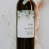 Grijze wijn en gouden lef-weddenschap wijn etiket