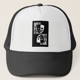 Grijze Wildcard Poker Diamonds Trucker Hoed Pet