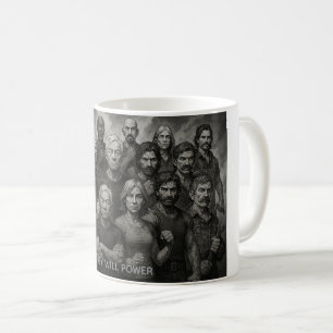 Grijze Wilskracht Koffiemok