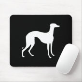Grijze Wind Silhouet Muismat (Met muis)