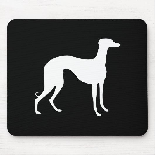 Grijze Wind Silhouet Muismat (Voorkant)