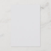 Grijze Winter Vakantie Mason Jar Trouwreceptie Informatiekaartje (Achterkant)