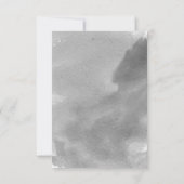 Grijze winterbruiloft RSVP-antwoord van moderne wa RSVP Kaartje (Achterkant)