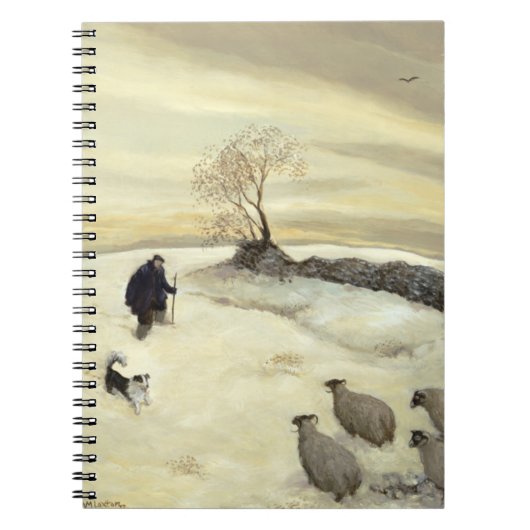 Grijze winterdag notitieboek (Voorkant)