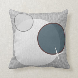 grijze witte blauwe cirkels kussen