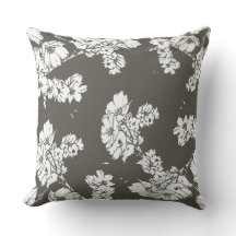 Grijze witte bloemen kussen moderne sofa gooien ka