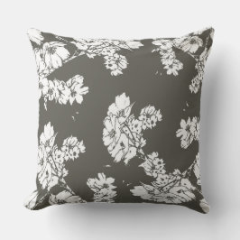 Grijze witte bloemen kussen moderne sofa gooien ka