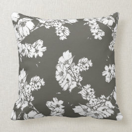 Grijze witte bloemen kussen moderne sofa gooien ka