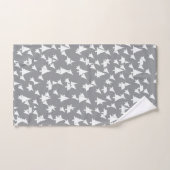 Grijze witte bomen bad handdoek (Handdoek)
