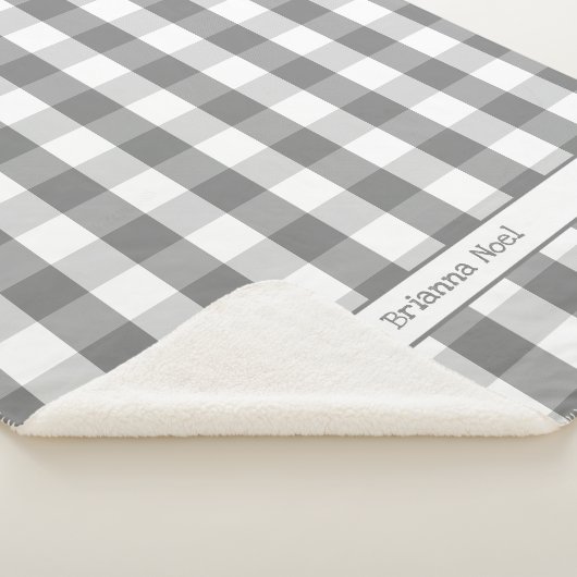 Grijze witte buffel Controleer de deken met de naa (3/4)