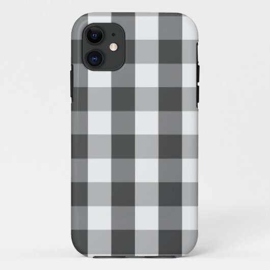 Grijze witte buffelplaat Case-Mate iPhone case (Achterkant)