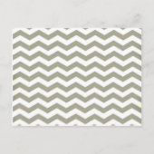  grijze witte Chevron. Zigzag Pattern Briefkaart (Voorkant)