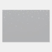 Grijze Witte Diamant Hoge Hakken Schoenen Bruiloft Inpakpapier Vel (Voorkant 3)