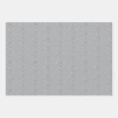 Grijze Witte Diamant Hoge Hakken Schoenen Bruiloft Inpakpapier Vel (Voorkant 2)