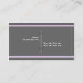 Grijze, witte, dikke paarse filmmaker visitekaartje (Achterkant)