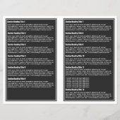 Grijze witte eenvoudige rand brochure (Achterkant)