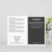 Grijze witte eenvoudige rand brochure (Staand voorkant)