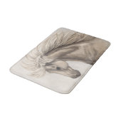 Grijze witte eierpaarden Wilde Mane Badmat (Gekanteld)